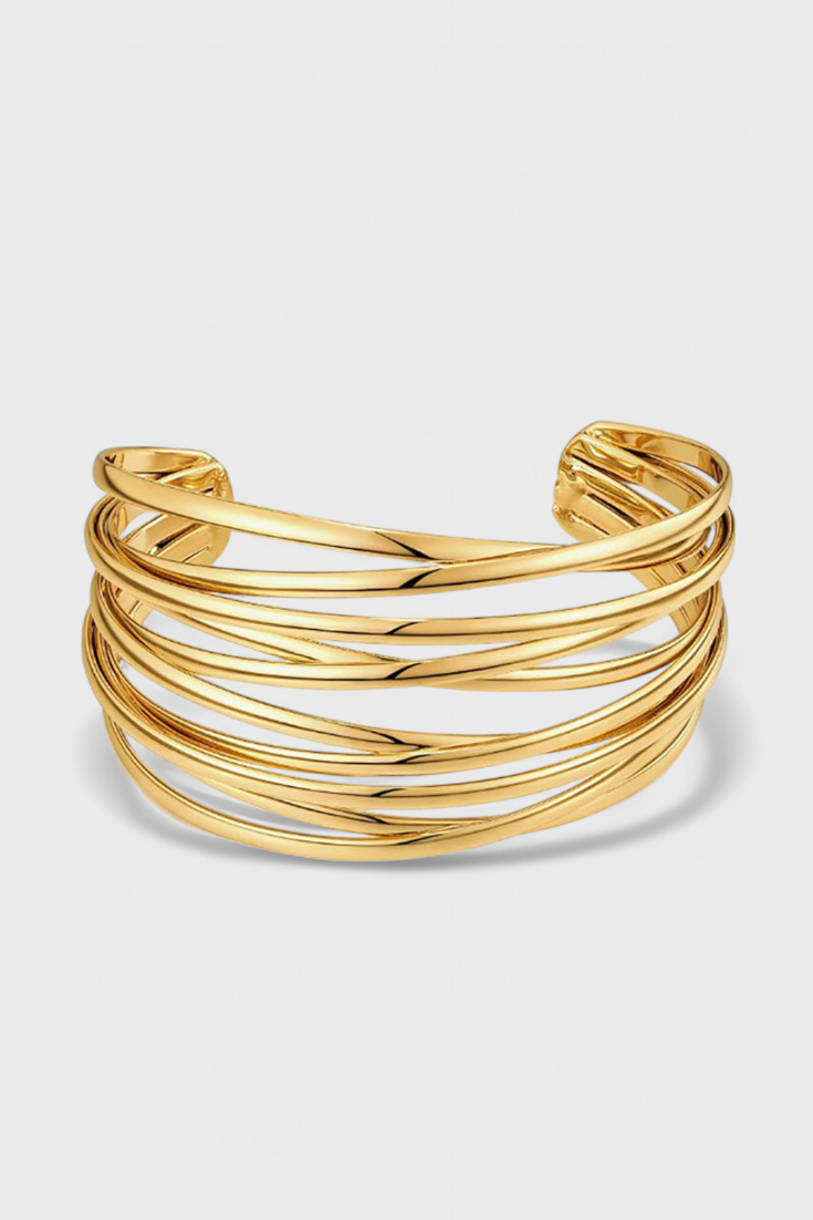Dolores - Brazalete de Alambre en Capas