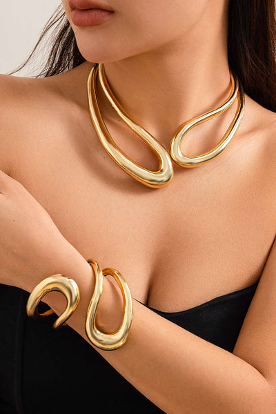Naiara - Pulsera Asimétrica Recortada