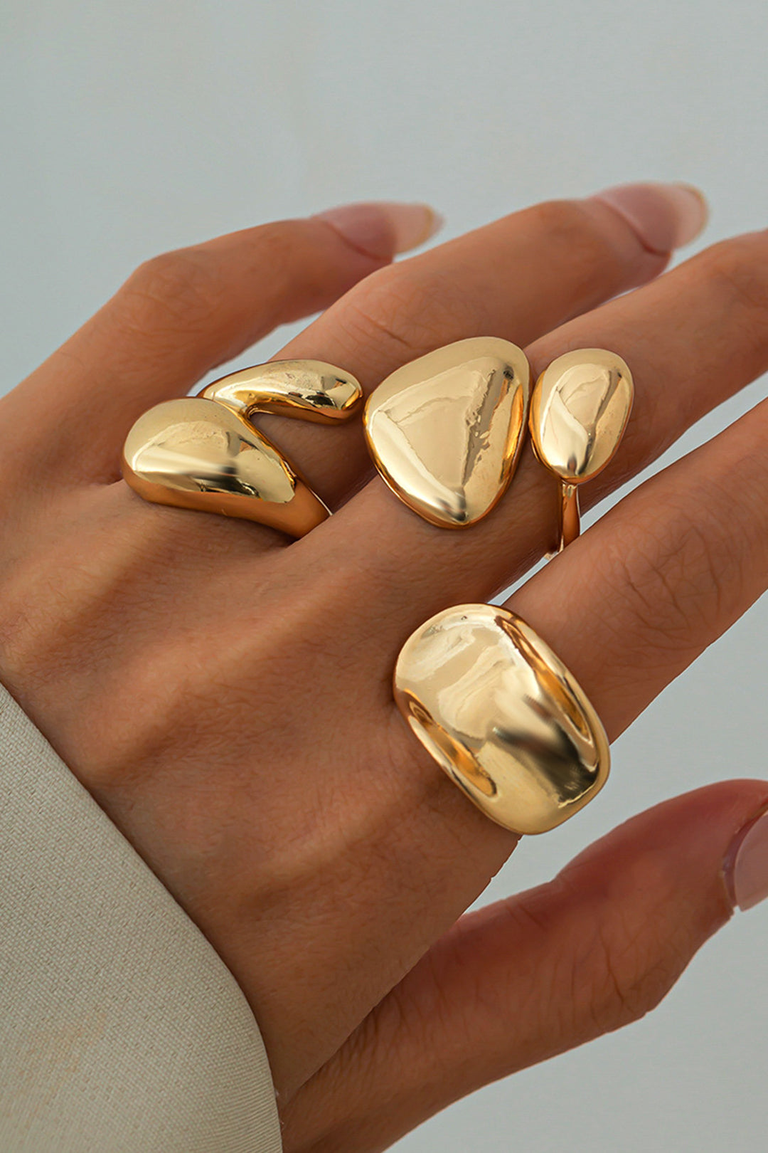 Mercedes - Anillos Irregulares de Metal