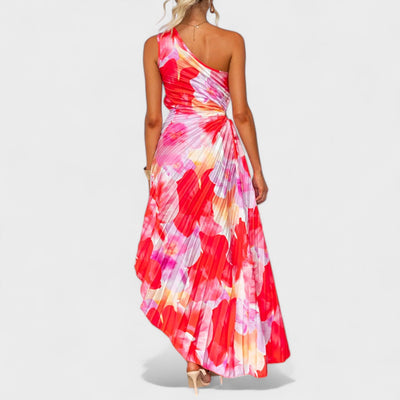Casie – Vestido Asimétrico Floral de Verano