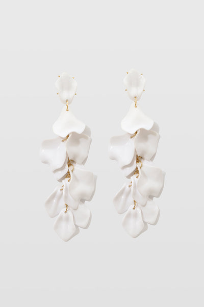 Miriam - Pendientes de Gotas de Pétalos de Orquídea