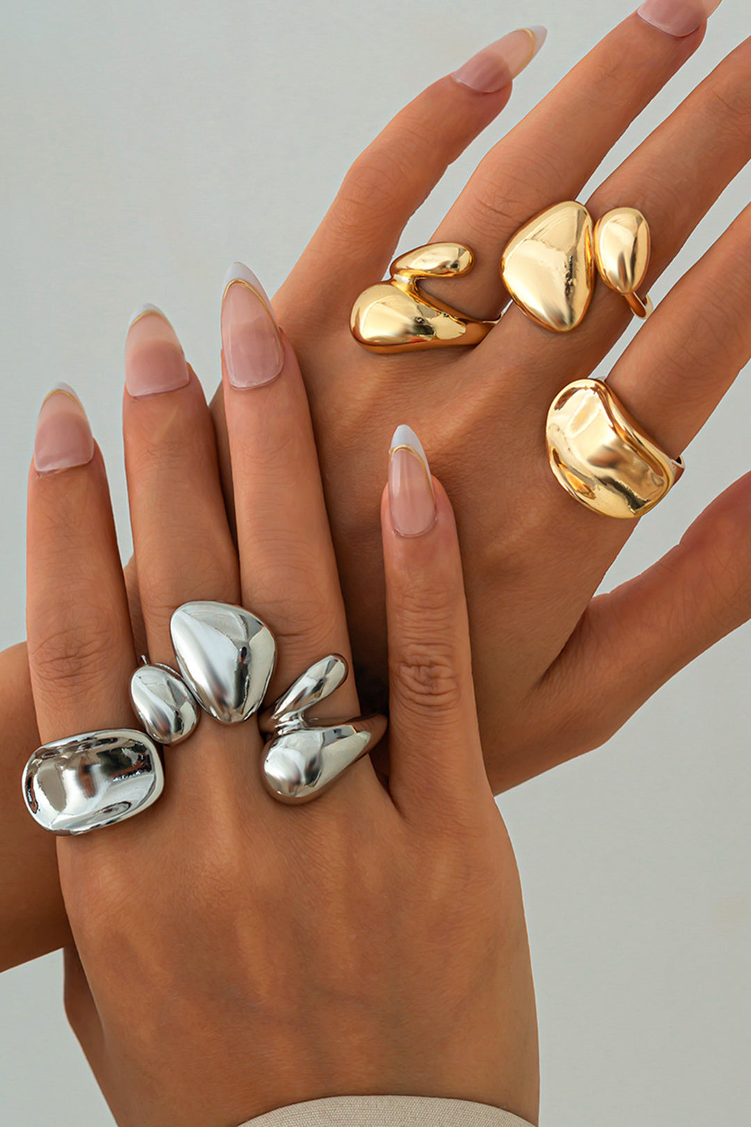 Mercedes - Anillos Irregulares de Metal