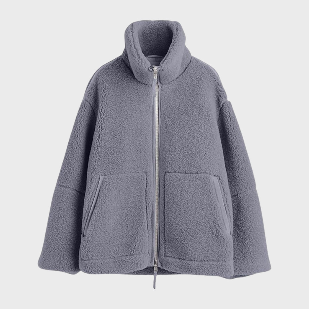 Milena | Casaco de Pelo Polar Largo