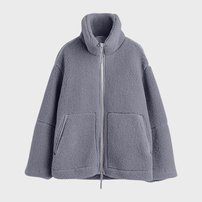 Milena | Casaco de Pelo Polar Largo