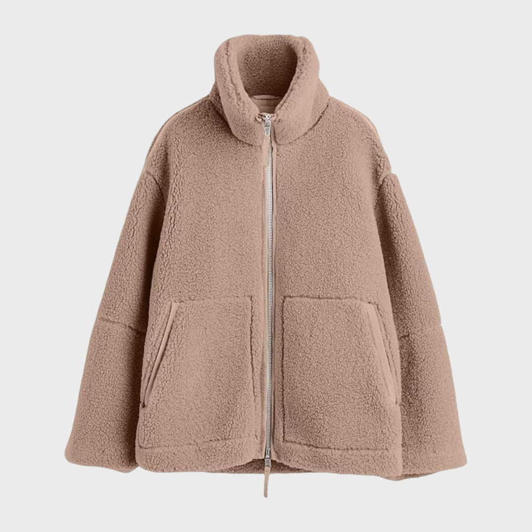 Milena | Casaco de Pelo Polar Largo