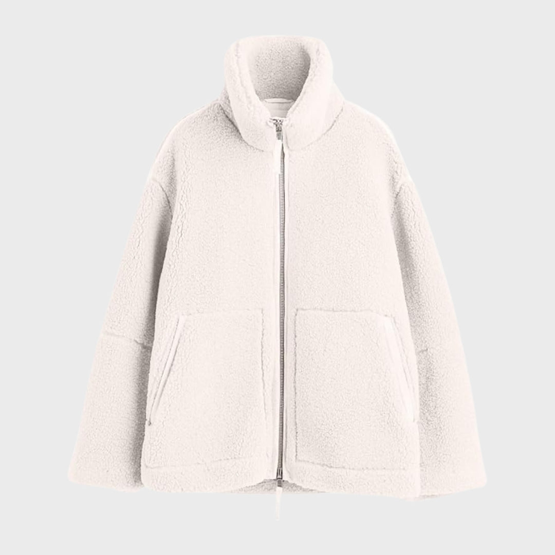 Milena | Casaco de Pelo Polar Largo