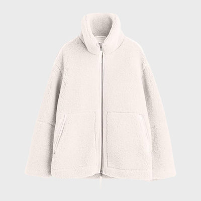 Milena | Casaco de Pelo Polar Largo