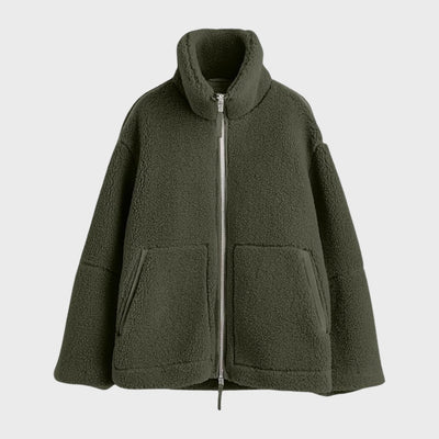 Milena | Casaco de Pelo Polar Largo