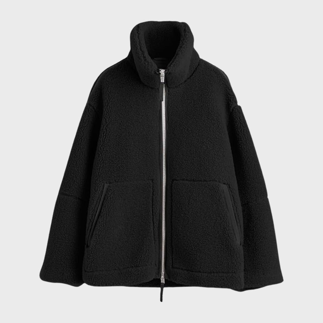 Milena | Casaco de Pelo Polar Largo