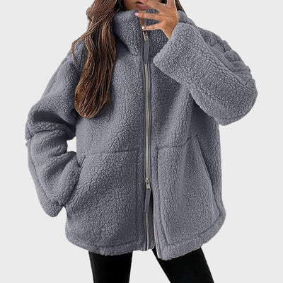 Milena | Casaco de Pelo Polar Largo