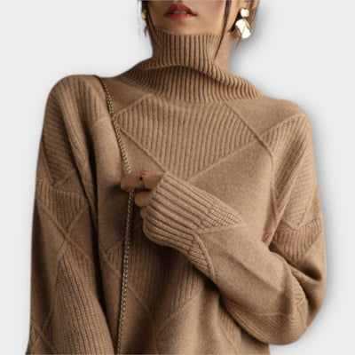 Melanie - Suéter de Cuello Alto Confortable