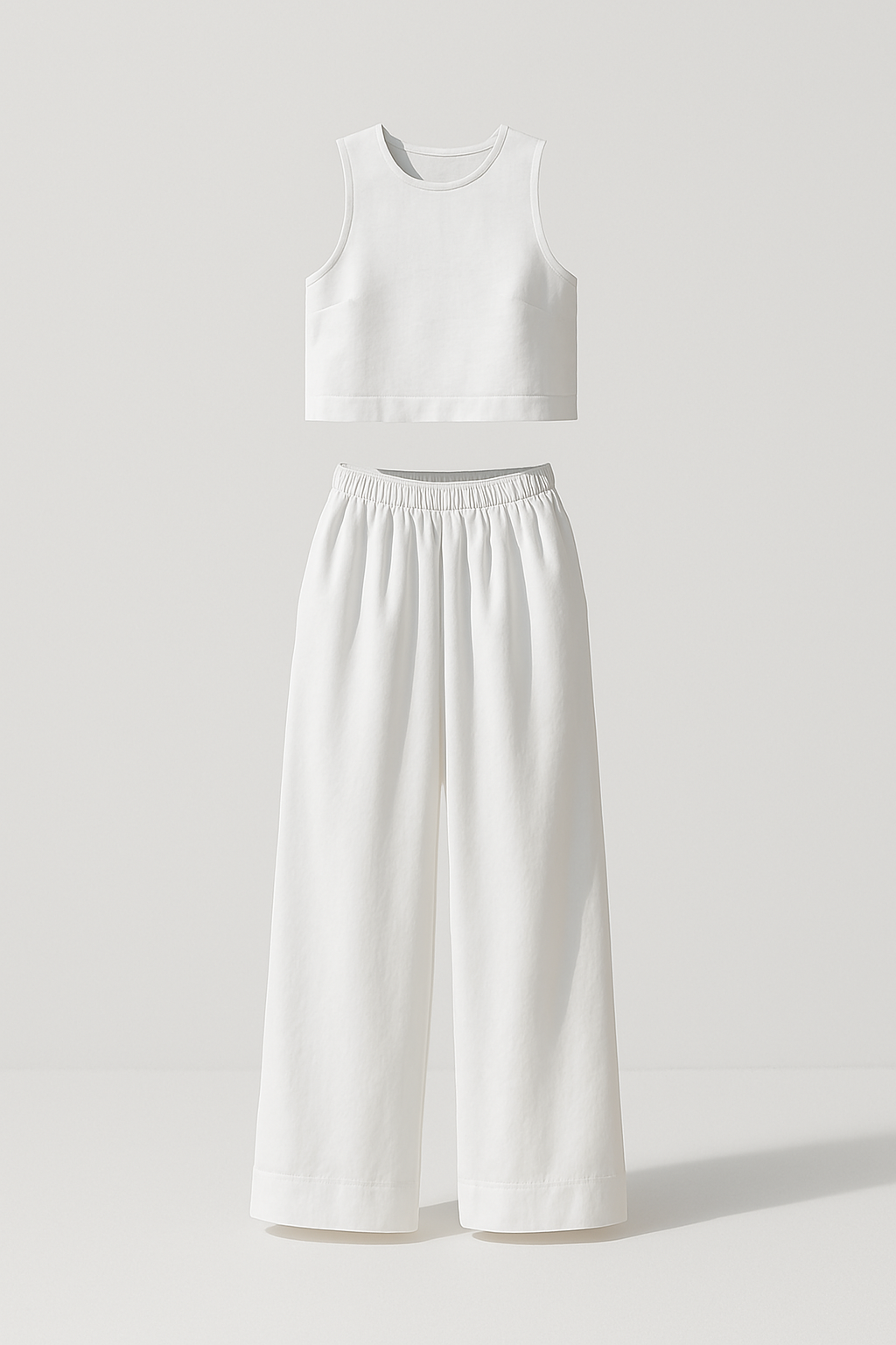 Avelina - Conjunto Minimalista en Algodón y Lino Ligero