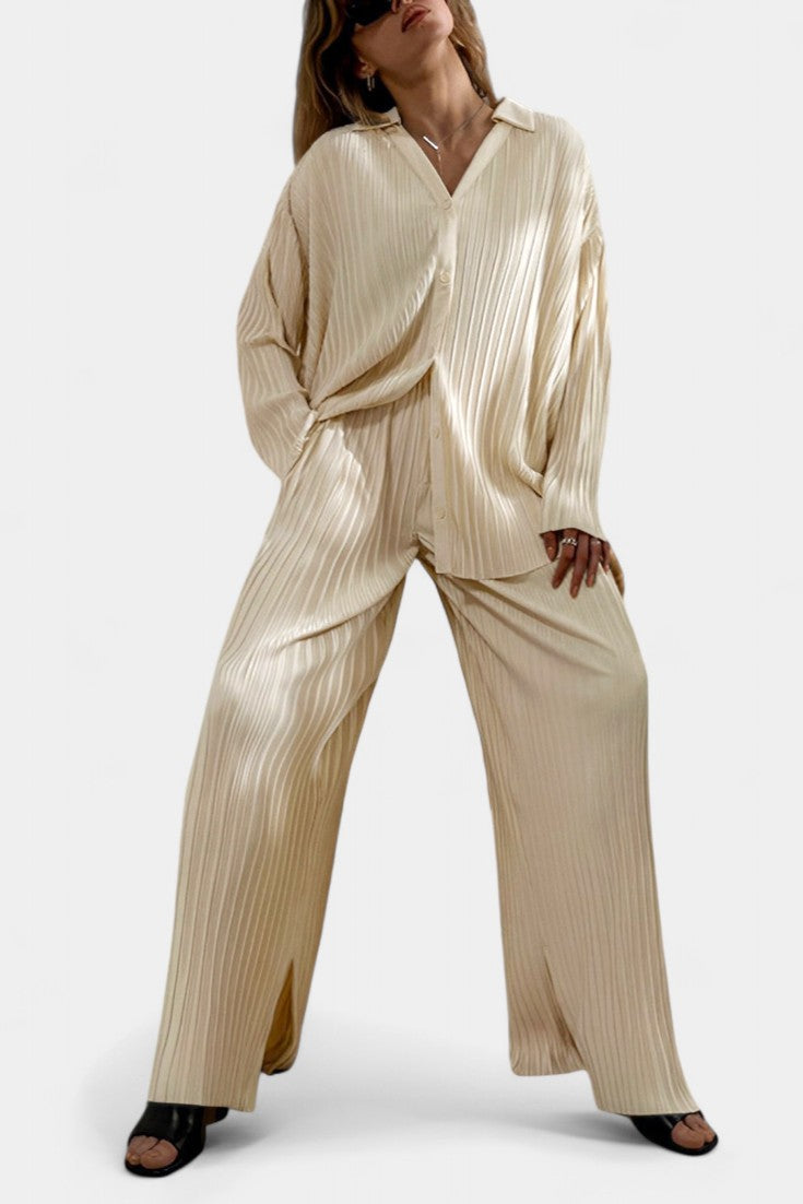 Sephora - Conjunto de Lounge Plisado Oversized