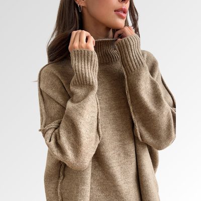 Nubia | Conjunto de dos piezas de punto con cuello alto extragrande