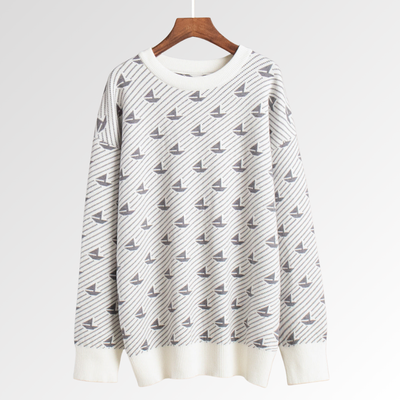 La Marina | Suéter con Estampado de Veleros