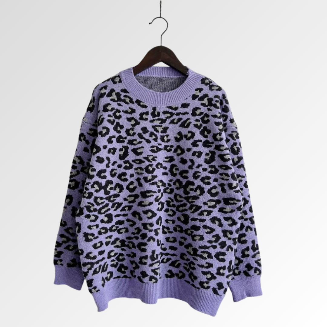 Luna Leopard | Suéter Acogedor para Otoño e Invierno