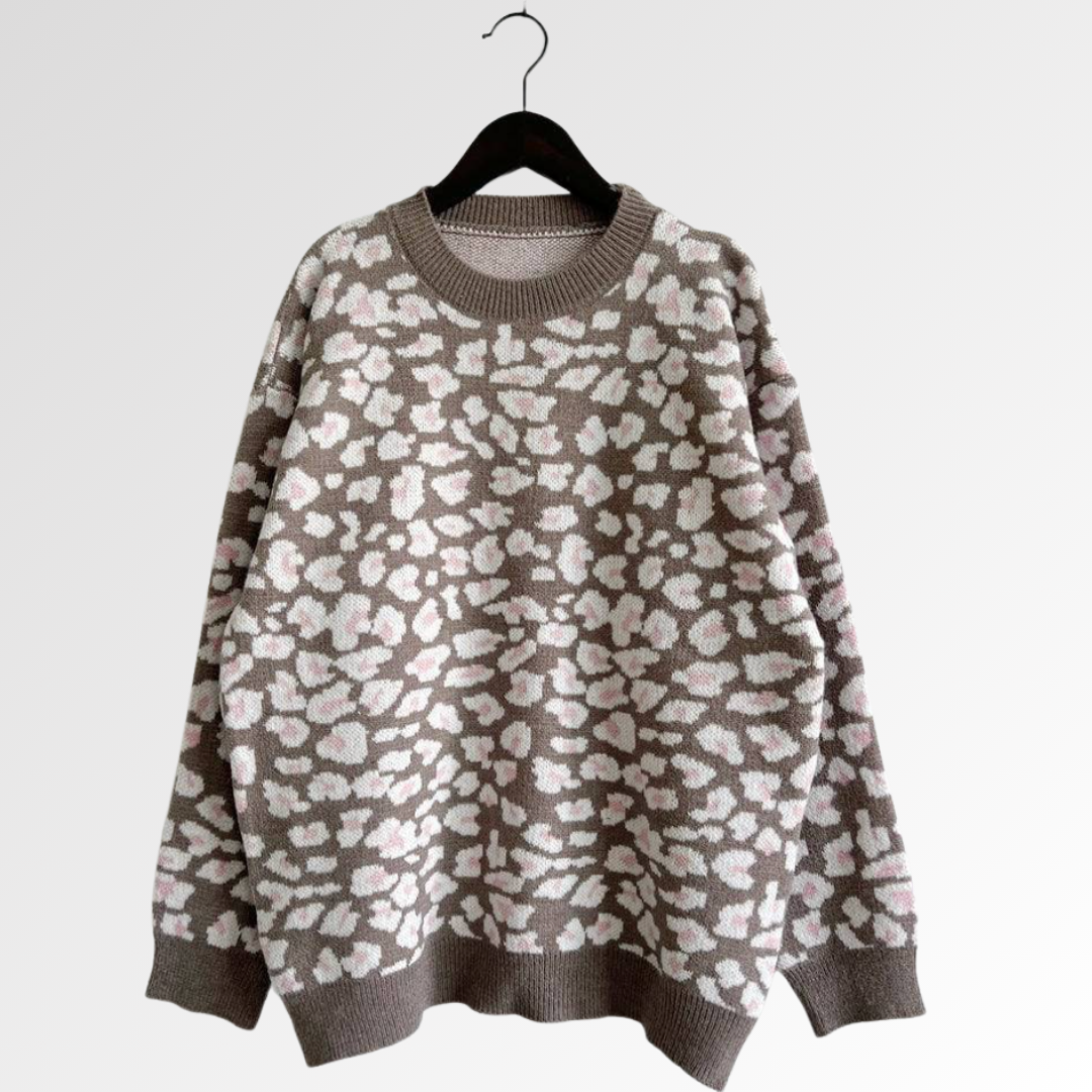 Luna Leopard | Suéter Acogedor para Otoño e Invierno