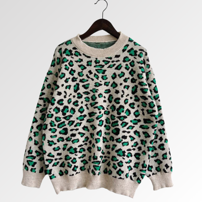 Luna Leopard | Suéter Acogedor para Otoño e Invierno