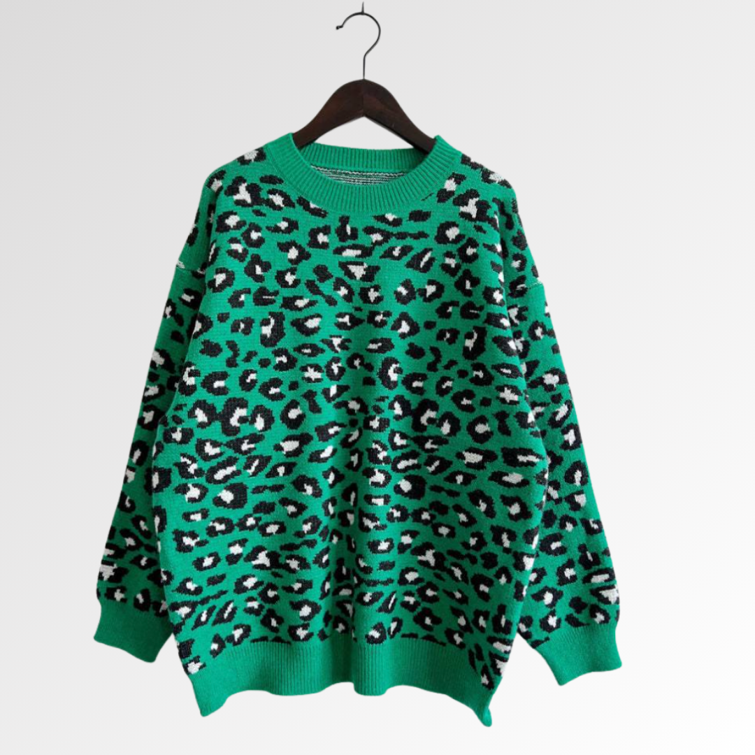 Luna Leopard | Suéter Acogedor para Otoño e Invierno