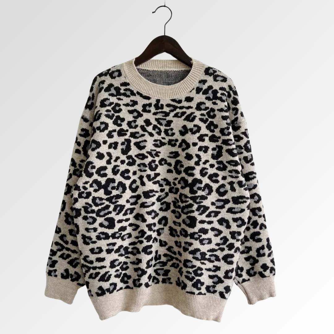 Luna Leopard | Suéter Acogedor para Otoño e Invierno