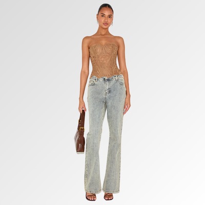 VÉLANE | Corsé de Encaje Top