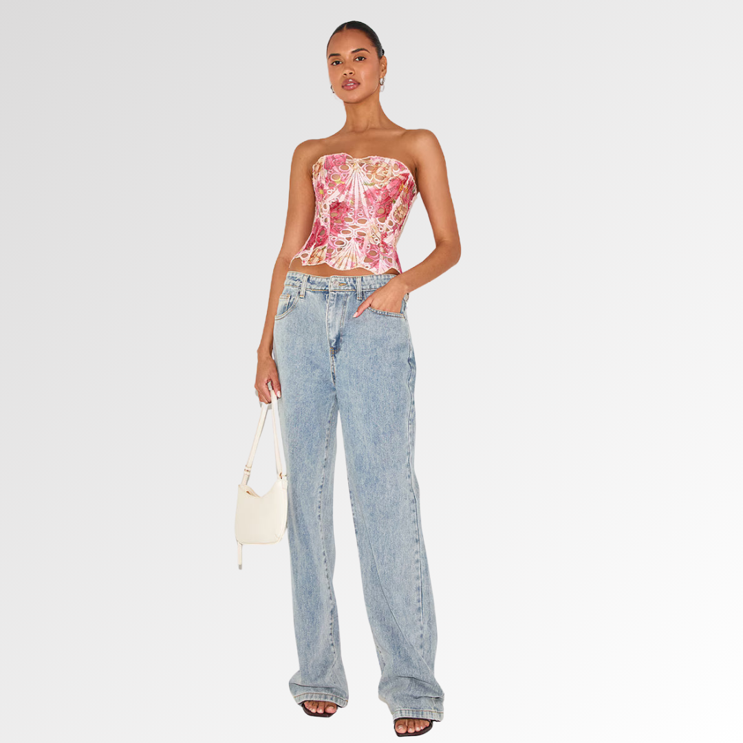 VÉLANE | Corsé de Encaje Top