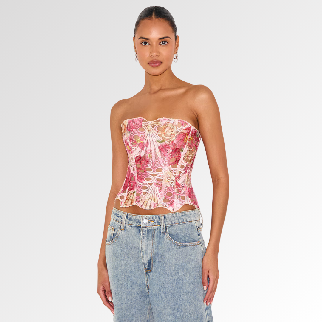 VÉLANE | Corsé de Encaje Top