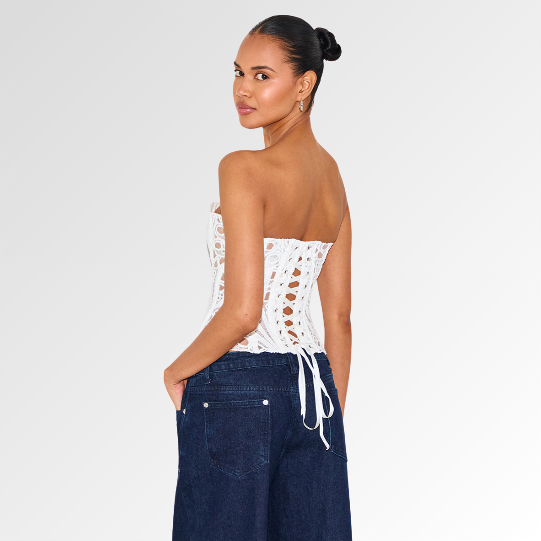 VÉLANE | Corsé de Encaje Top
