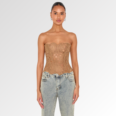 VÉLANE | Corsé de Encaje Top