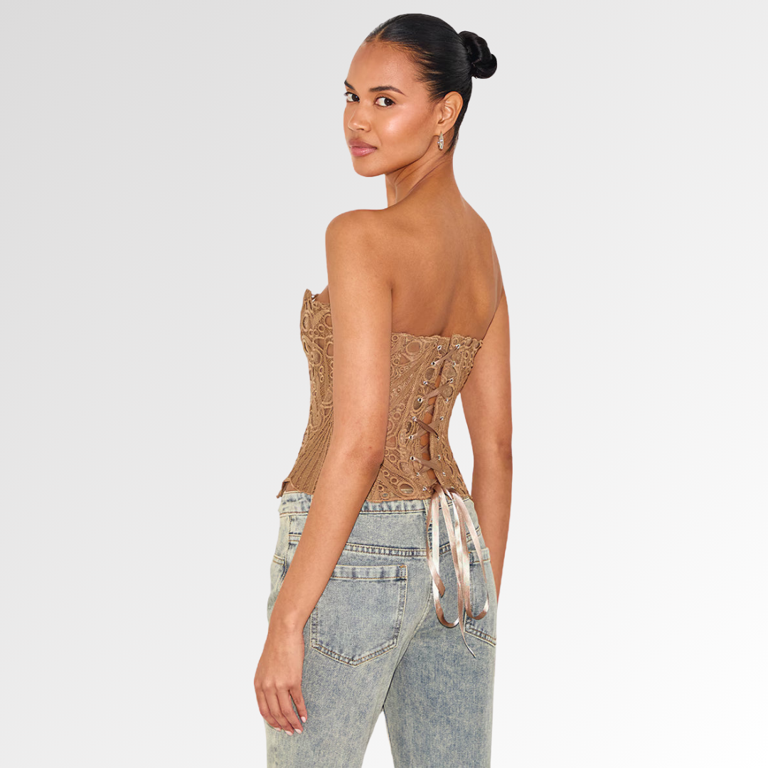 VÉLANE | Corsé de Encaje Top