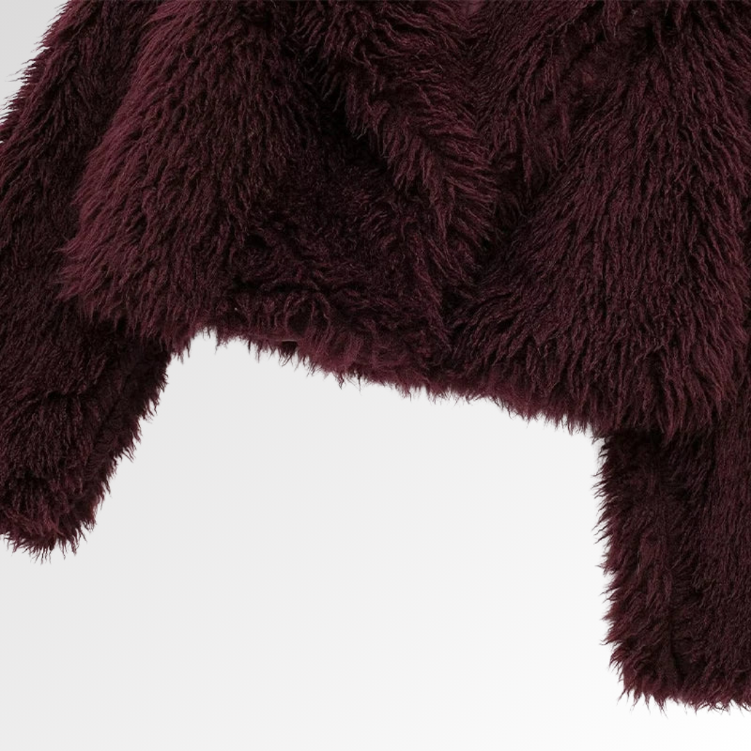 ALVARA | Abrigo Acolchado con Efecto Pelo