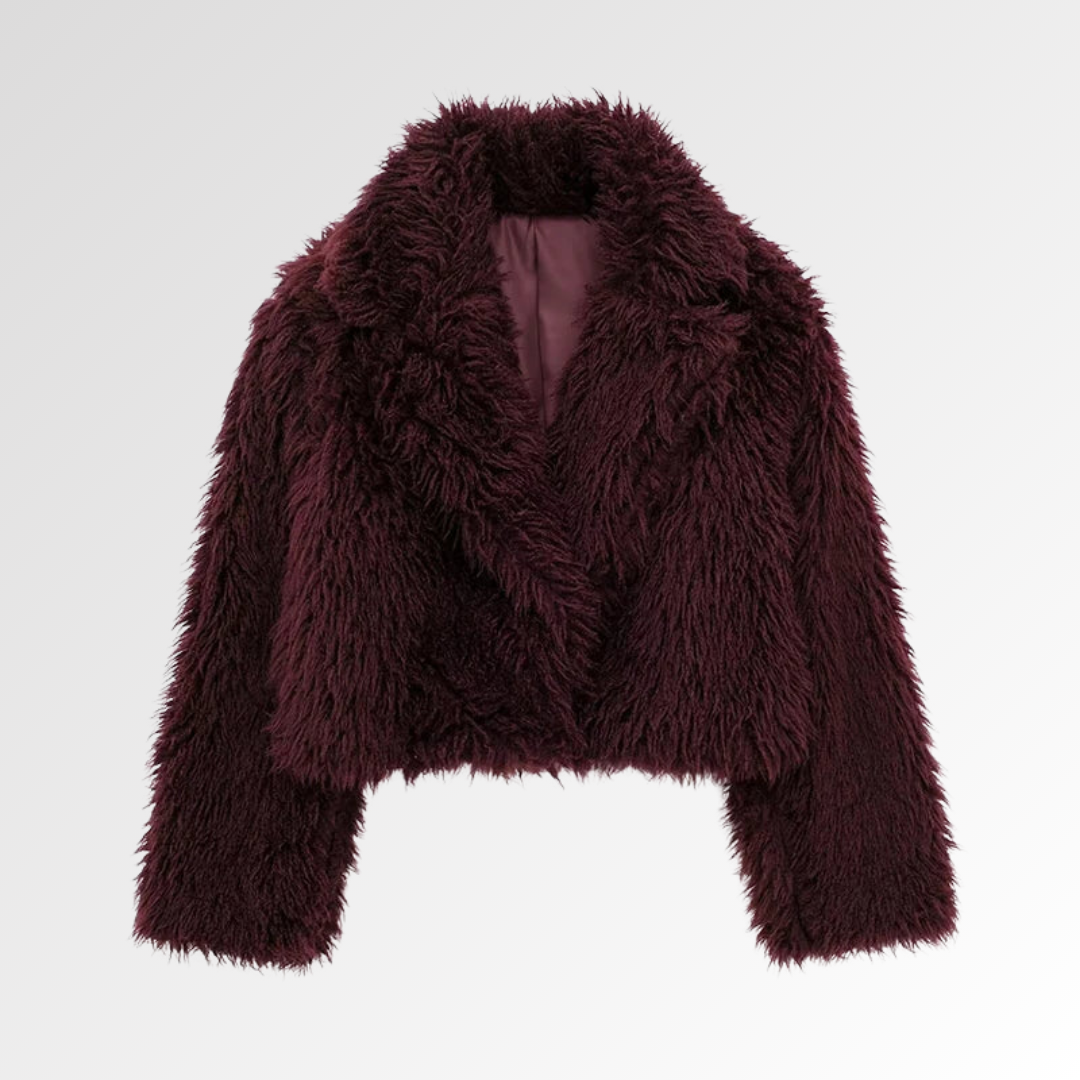 ALVARA | Abrigo Acolchado con Efecto Pelo