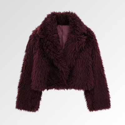 ALVARA | Abrigo Acolchado con Efecto Pelo