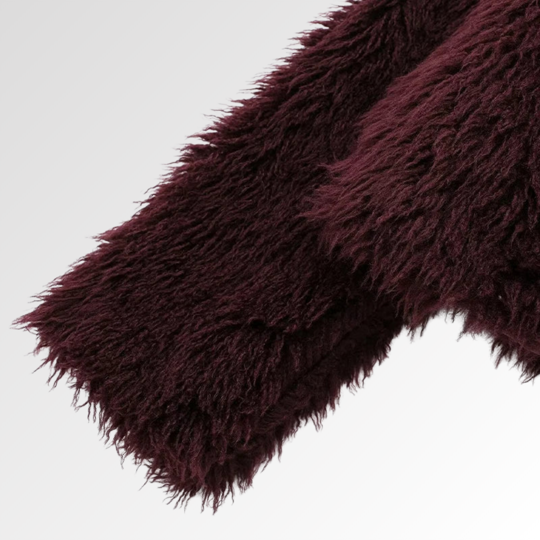 ALVARA | Abrigo Acolchado con Efecto Pelo