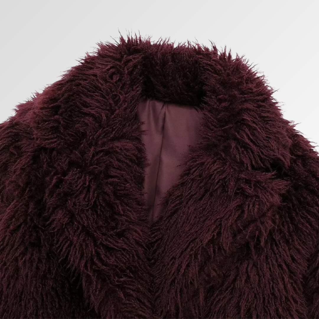 ALVARA | Abrigo Acolchado con Efecto Pelo