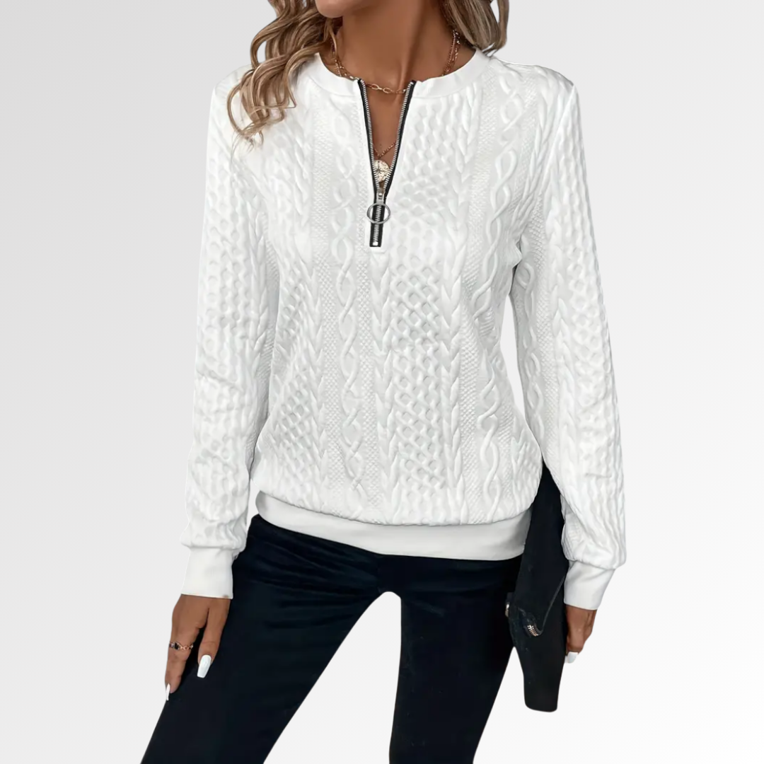 Amalia | Jersey de Punto con Cremallera Suave