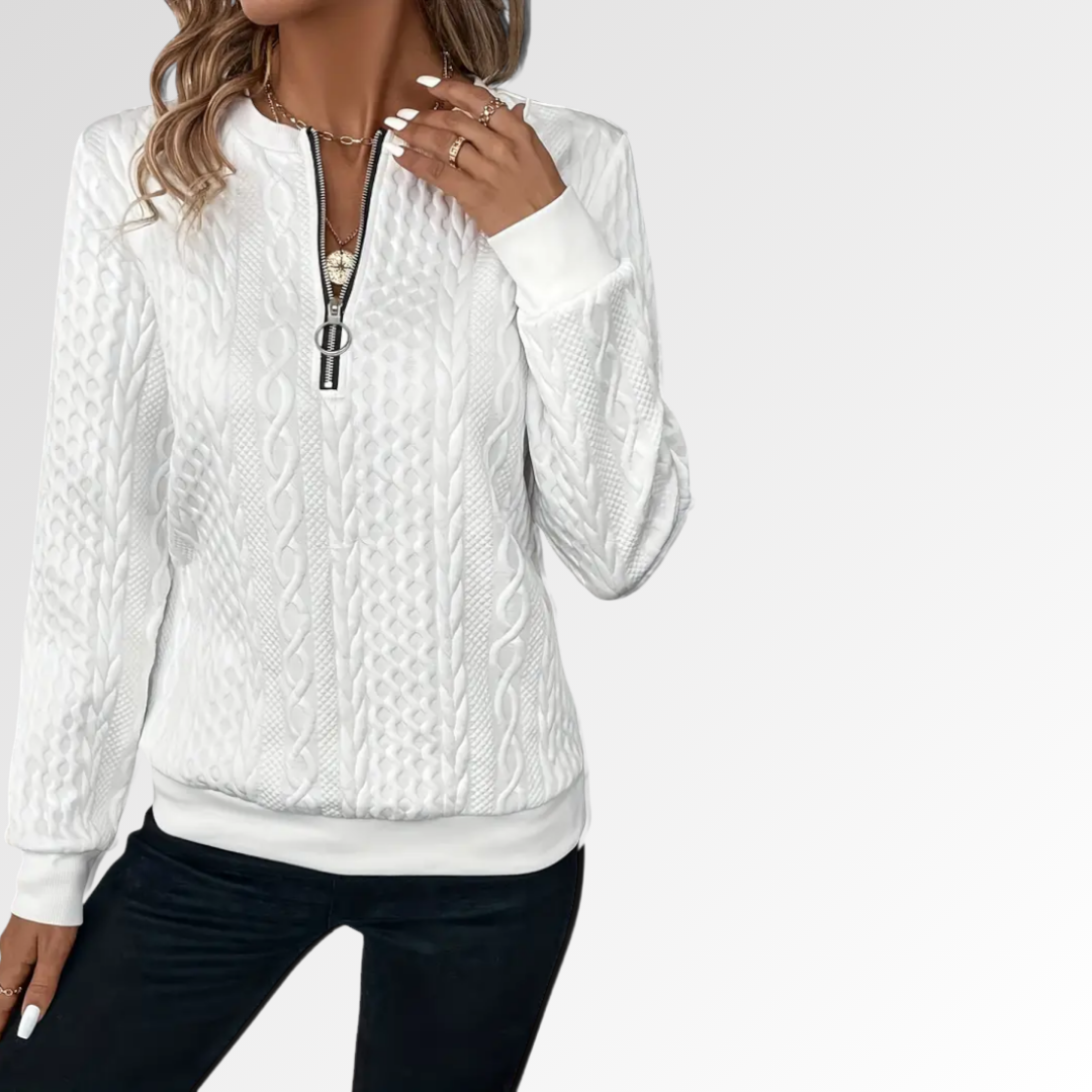 Amalia | Jersey de Punto con Cremallera Suave