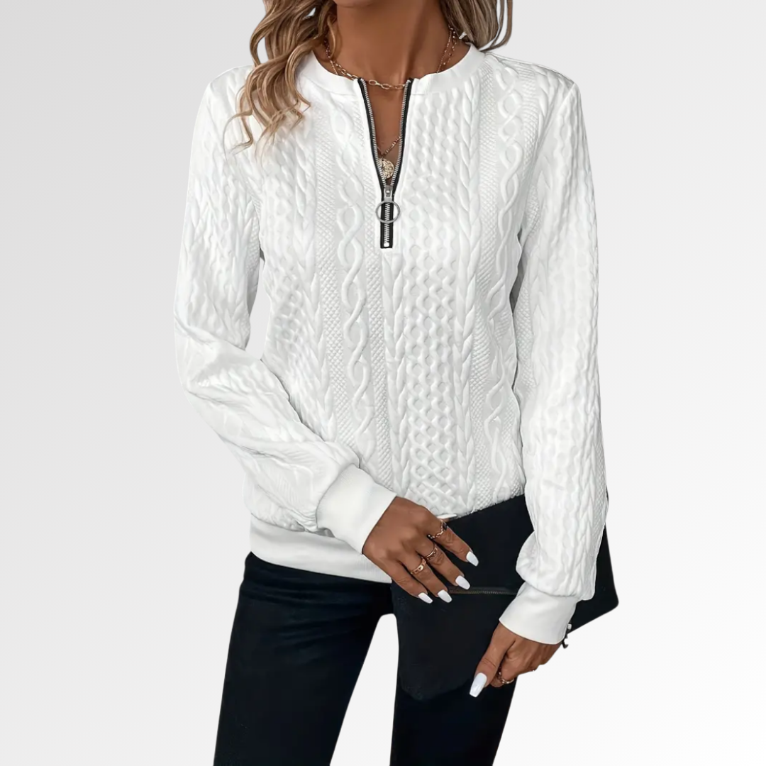 Amalia | Jersey de Punto con Cremallera Suave