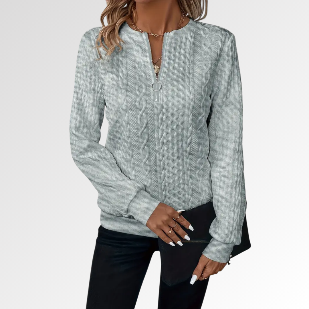 Amalia | Jersey de Punto con Cremallera Suave