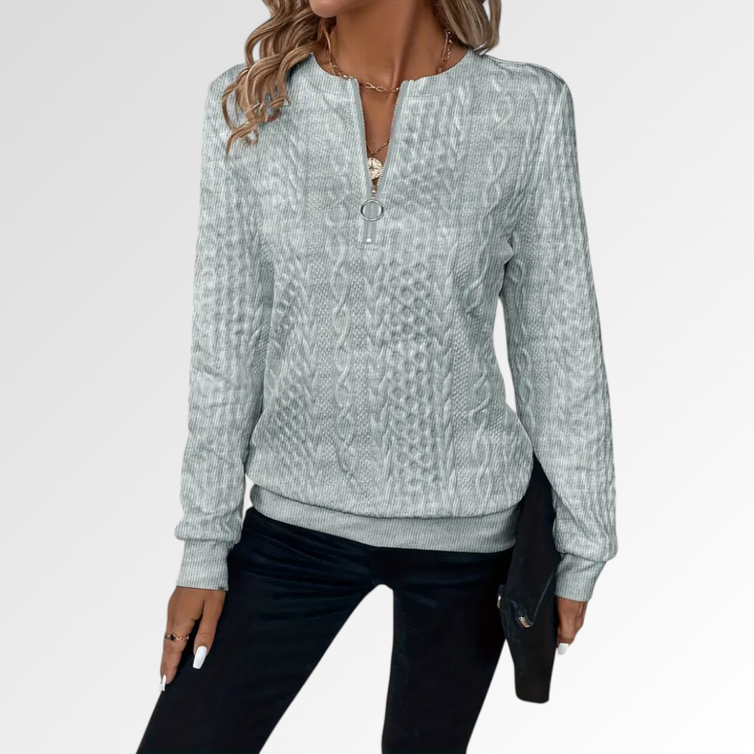 Amalia | Jersey de Punto con Cremallera Suave