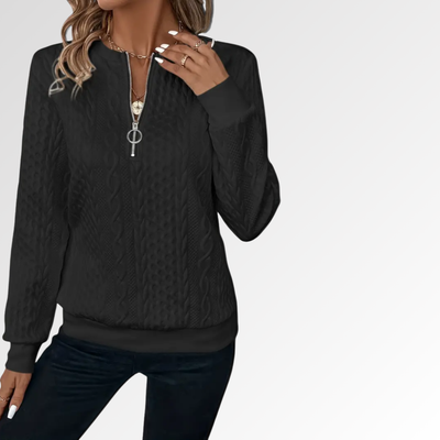 Amalia | Jersey de Punto con Cremallera Suave