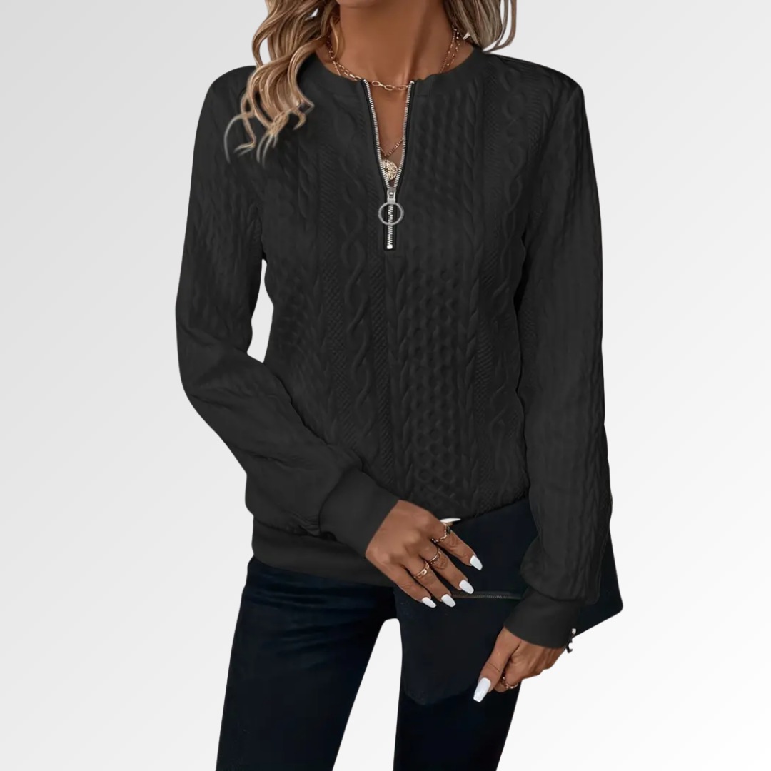 Amalia | Jersey de Punto con Cremallera Suave