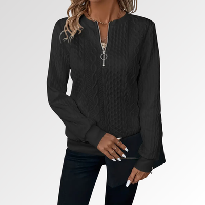 Amalia | Jersey de Punto con Cremallera Suave