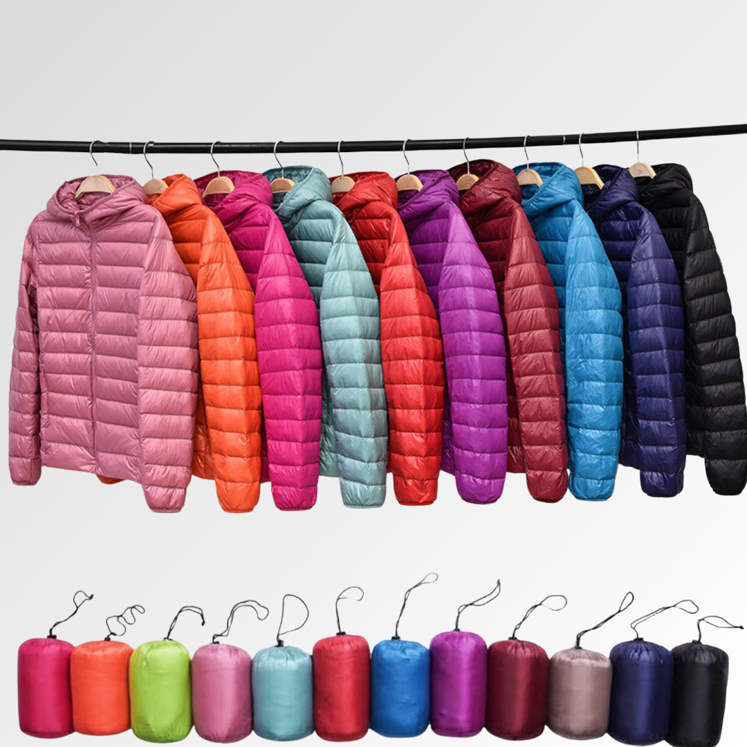 Nord | Nueva chaqueta impermeable con relleno de plumas de pato blanco