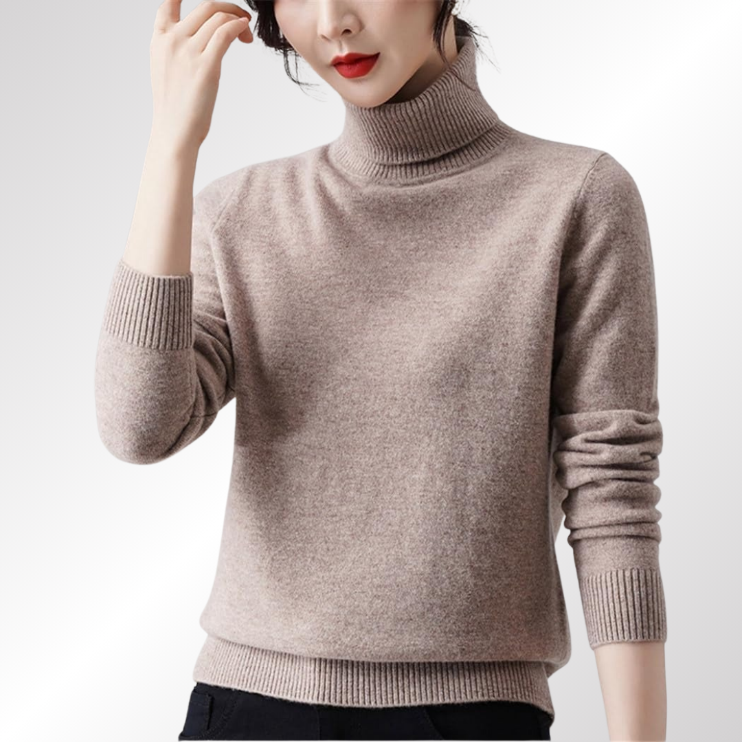 Eduarda | Suéter de cachemira con cuello alto