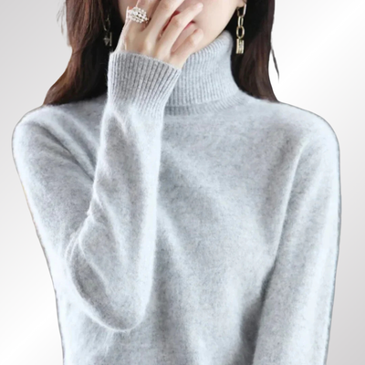 Eduarda | Suéter de cachemira con cuello alto