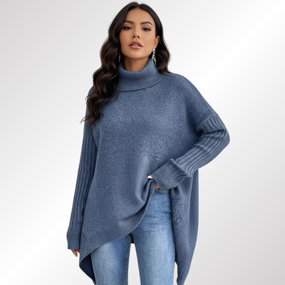 Laia — Suéter Polo Oversize Elegante