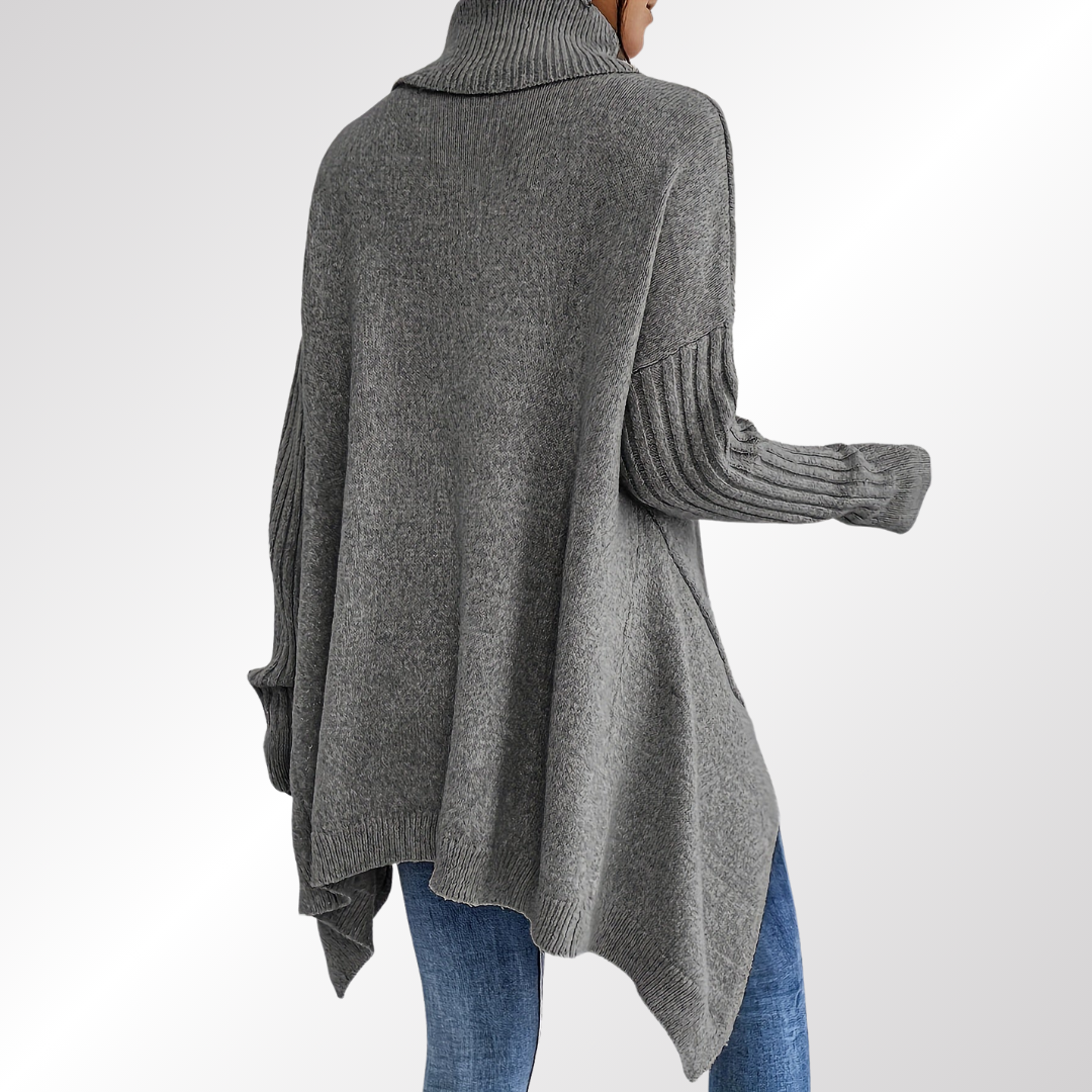 Laia — Suéter Polo Oversize Elegante