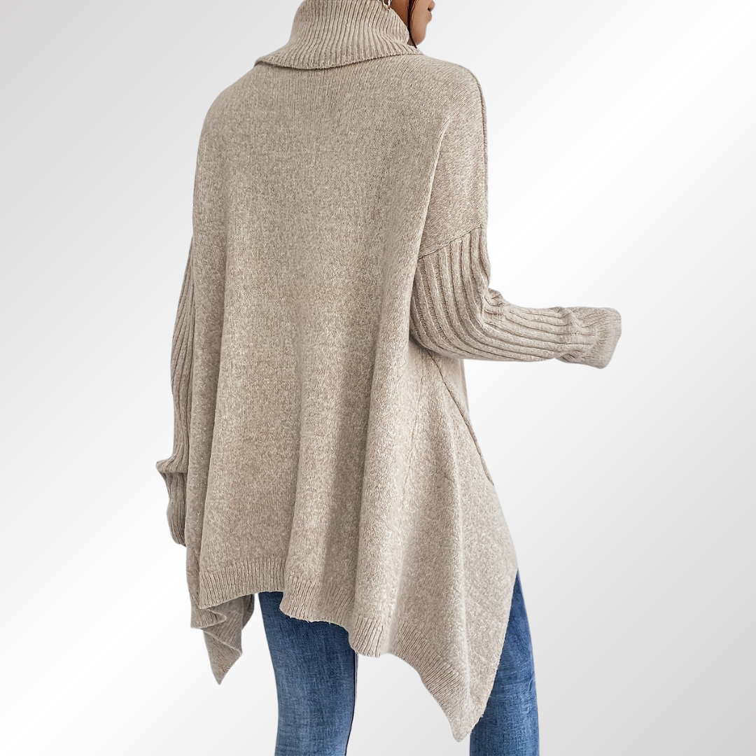 Laia — Suéter Polo Oversize Elegante