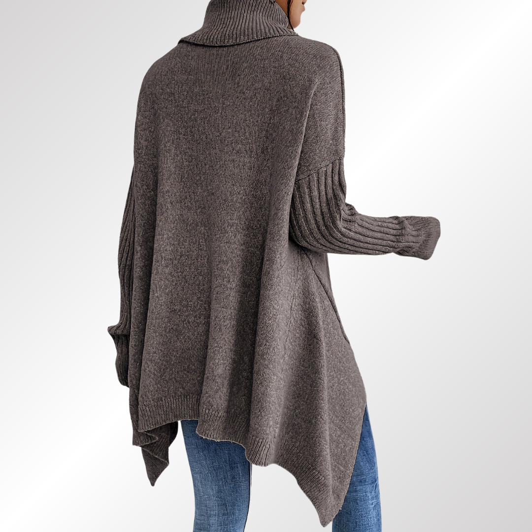 Laia — Suéter Polo Oversize Elegante